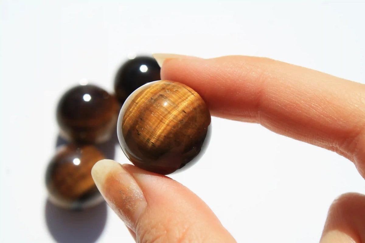 Tigers eye mini sphere, tigers eye sphere, tigers eye crystal, Canadian crystal shop, crystal shop, tigers eye stone, empowerment crystal 