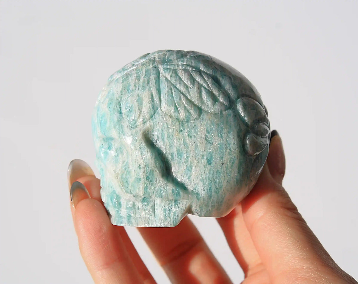 Amazonite Crystal Fairy Skull by Vikas Meena