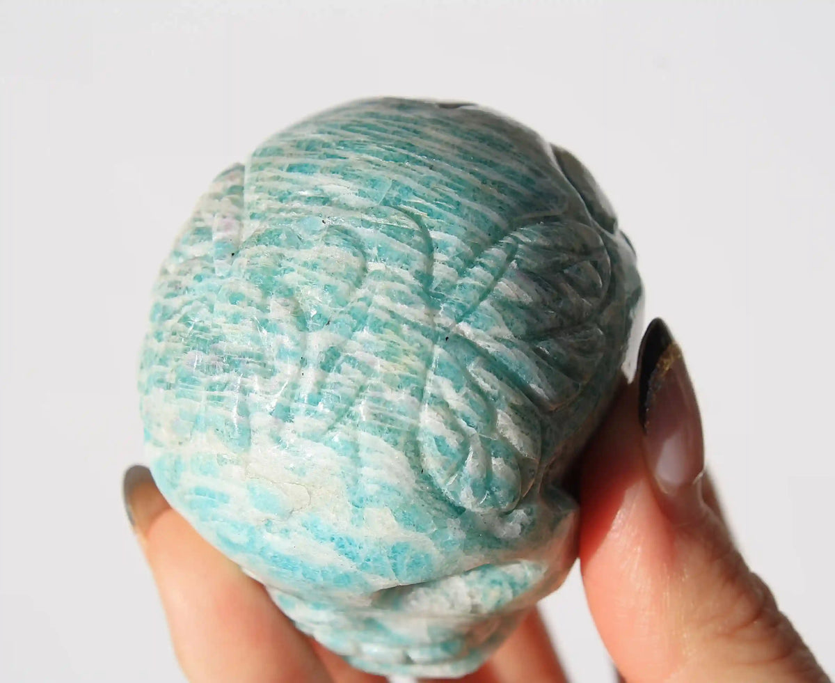 Amazonite Crystal Fairy Skull by Vikas Meena
