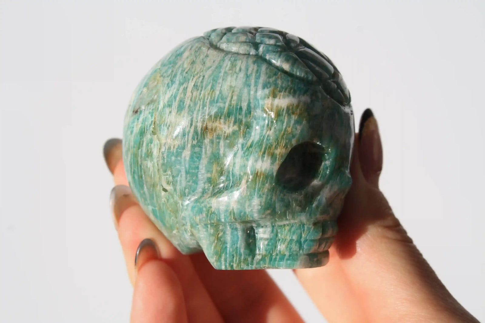 flower of life crystal carving, vikas meena carving, Amazonite, Canadian crystals, flower of life skull, Amazonite crystal, Crystal Skull, Amazonite crystal skull, crystal skull