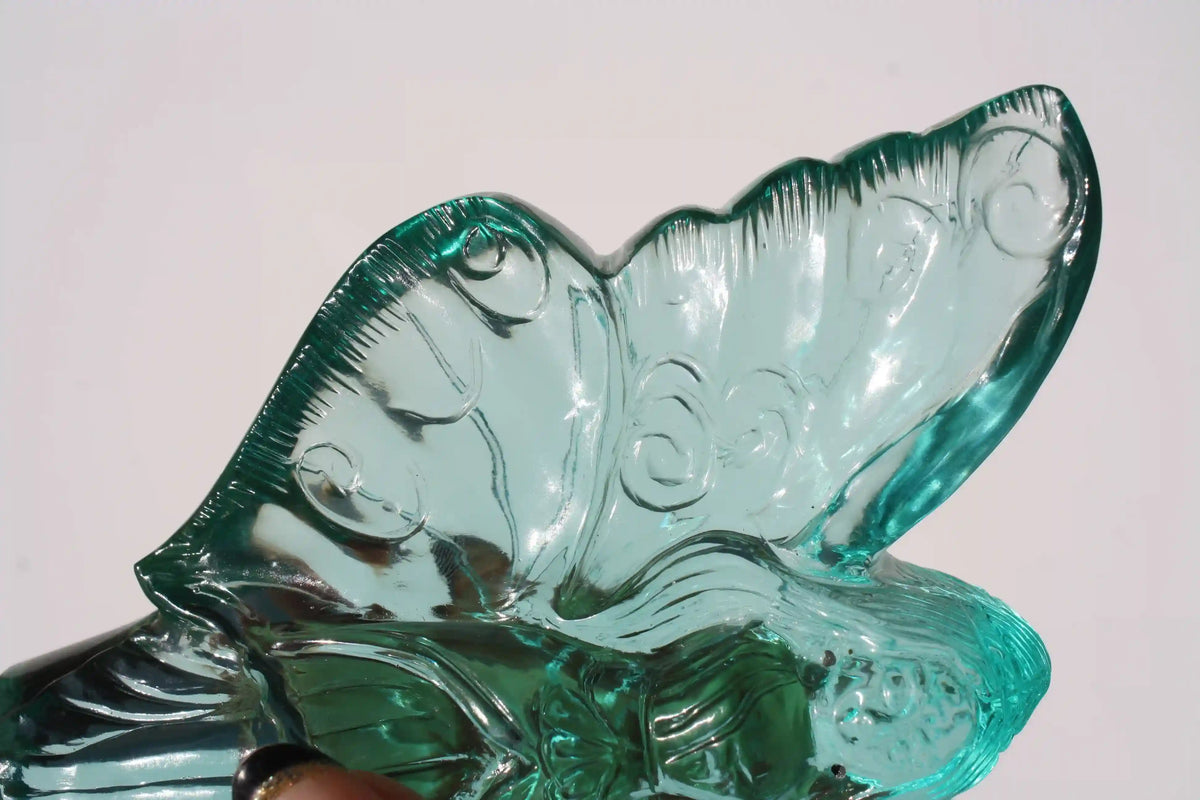 Blue Crystal Fairy Obsidian Carving by Vikas Meena