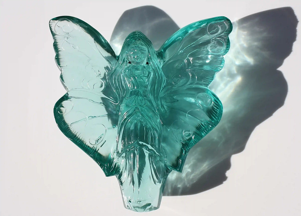 Fairy carving, vikas meena carving, Blue obsidian, Canadian crystals, fairy crystal carving, fairy carved crystal, Fairy crystal, master carved crystal