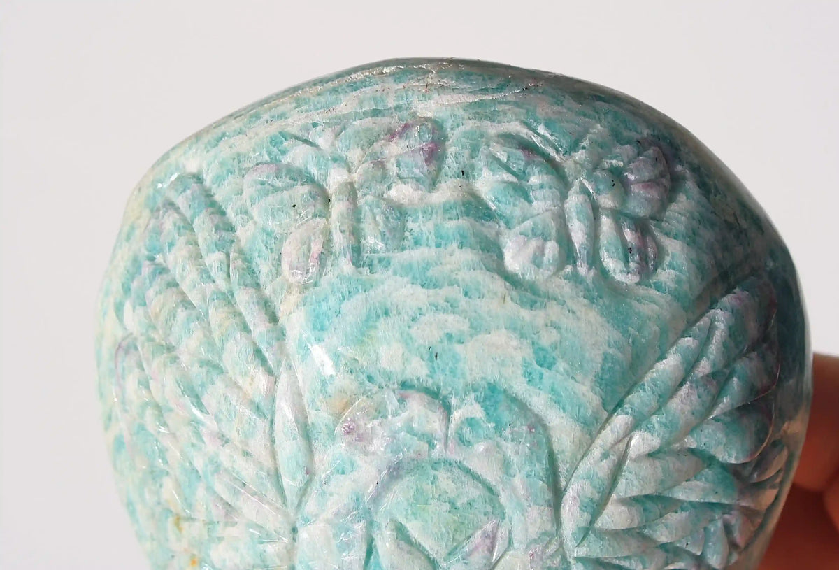 Fairy Amazonite Crystal Carving by Vikas Meena