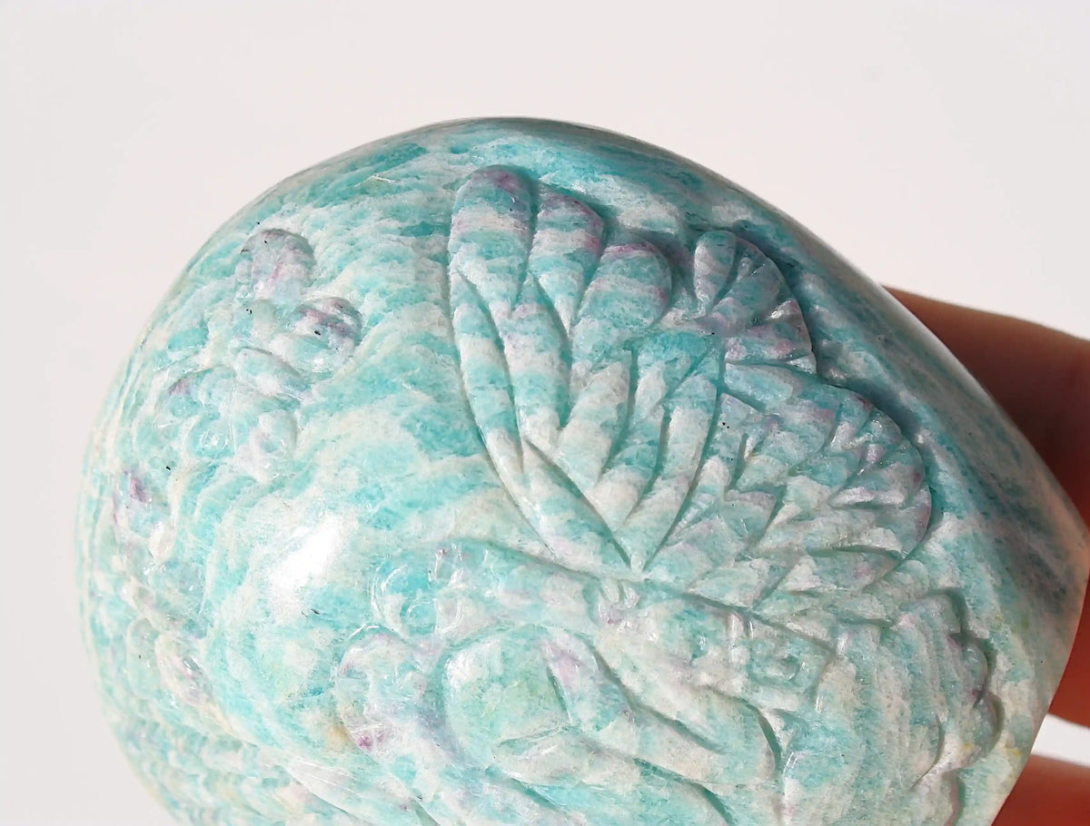 Fairy Amazonite Crystal Carving by Vikas Meena