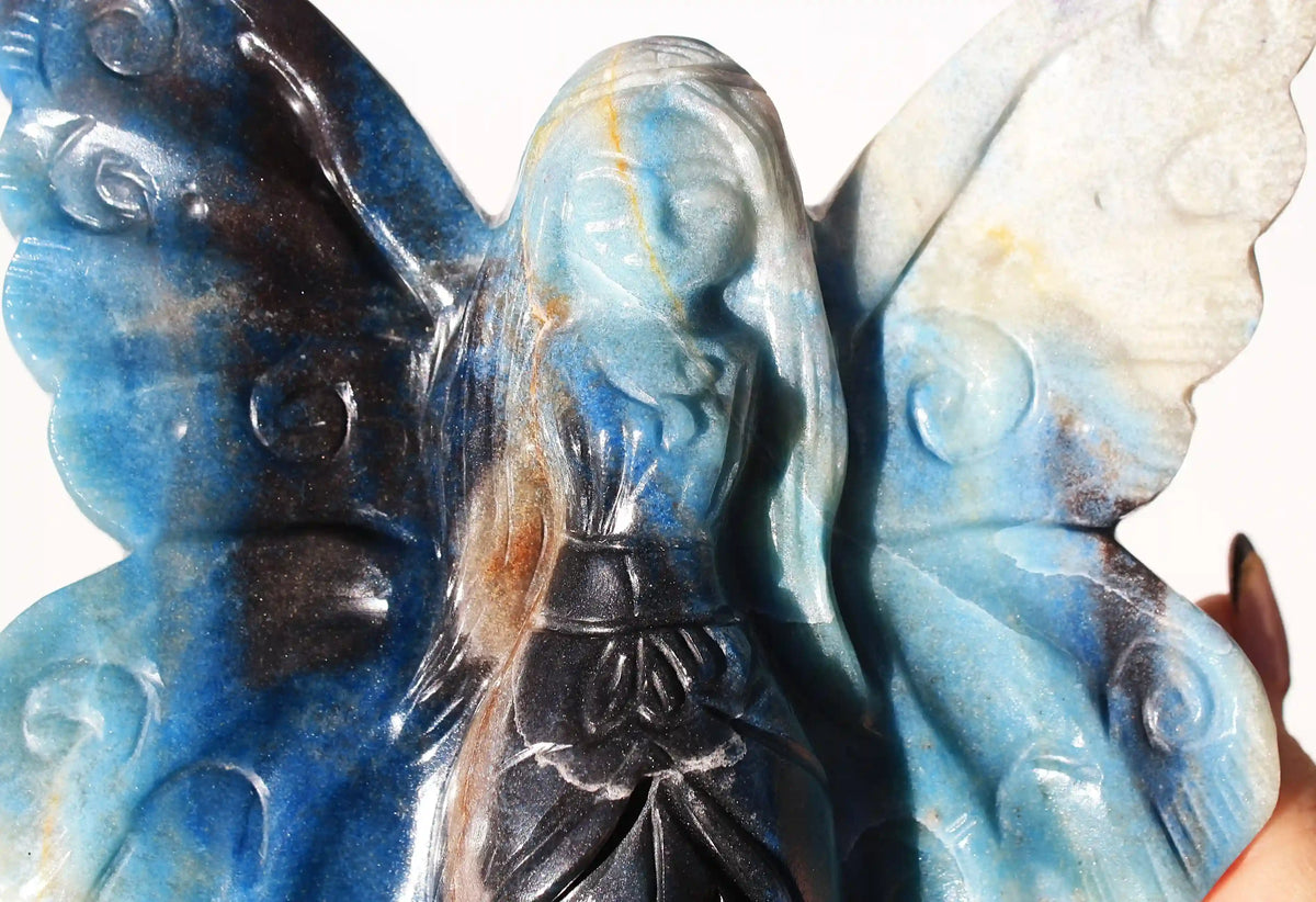 Trolleite Crystal Fairy Carving by Vikas Meena