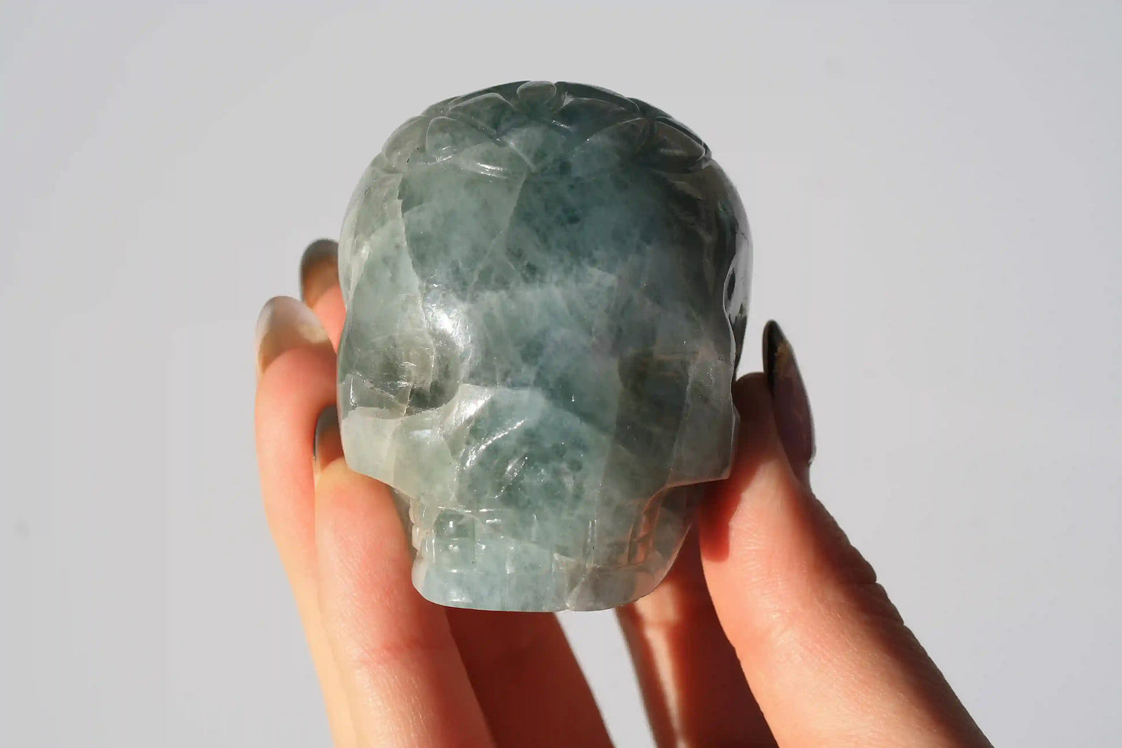 Aquamarine flower of life crystal carving, vikas meena carving, Aquamarine, Canadian crystals, flower of life skull, Aquamarine crystal, Crystal Skull, Aquamarine skull, crystal skull