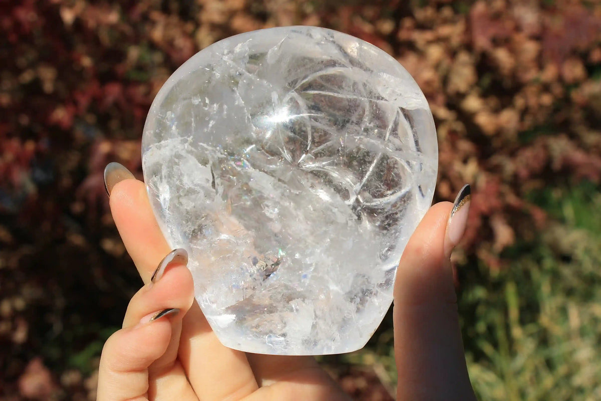 Flower of Life Himalayan Quartz Crystal Carving by Vikas Meena