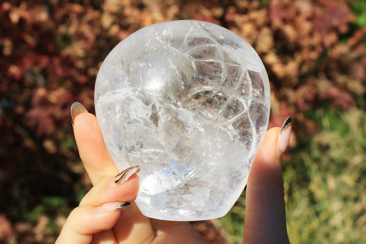 Flower of Life Himalayan Quartz Crystal Carving by Vikas Meena