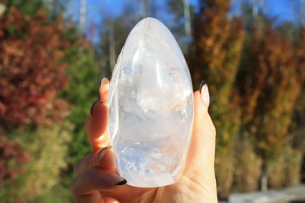 Flower of Life Himalayan Quartz Crystal Carving by Vikas Meena