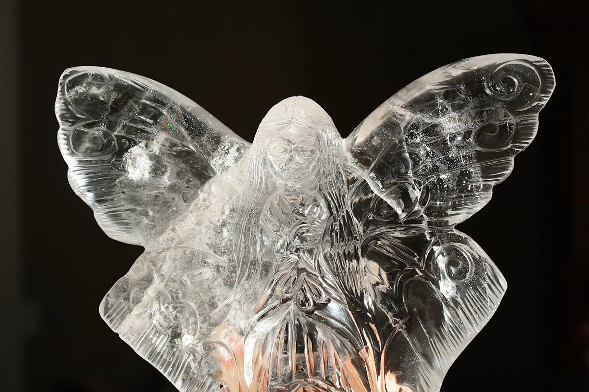 Crystal Fairy Himalayan Quartz Carving by Vikas Meena