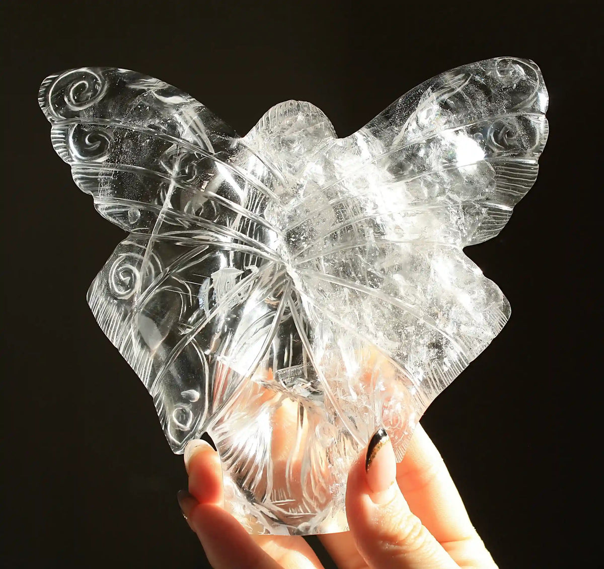 Fairy carving, vikas meena carving, Himalayan quartz , Canadian crystals, fairy crystal carving, fairy carved crystal 