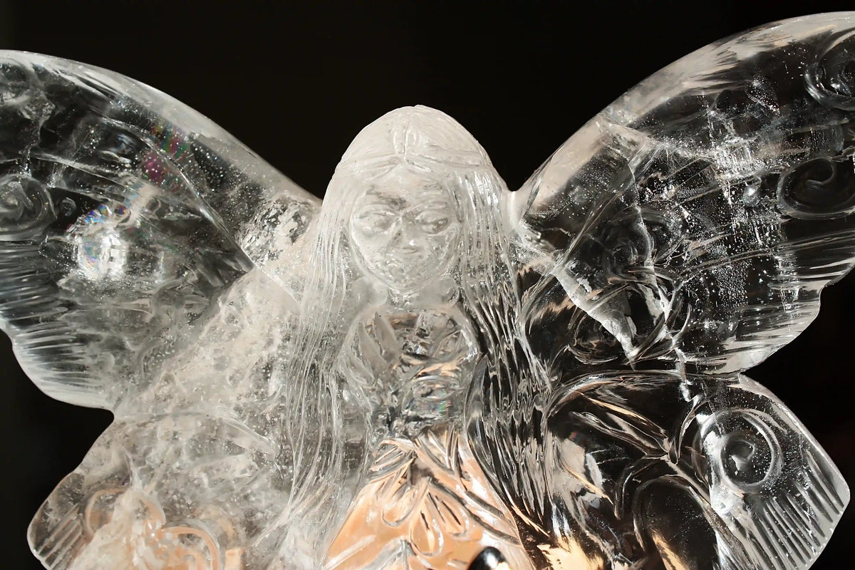 Crystal Fairy Himalayan Quartz Carving by Vikas Meena