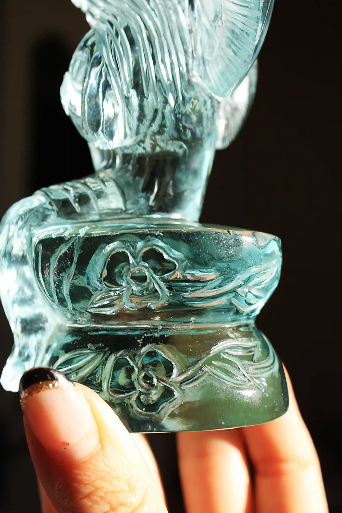 Fairy carving, vikas meena carving, Blue obsidian, Canadian crystals, fairy crystal carving, fairy carved crystal, Fairy crystal, master carved crystal