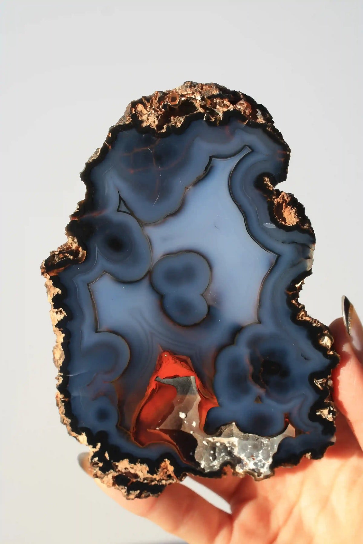 Red fox agate, fire fox agate, volcanic agate geode, fire fox agate slice, red fox agate slice, red fox agate geode 