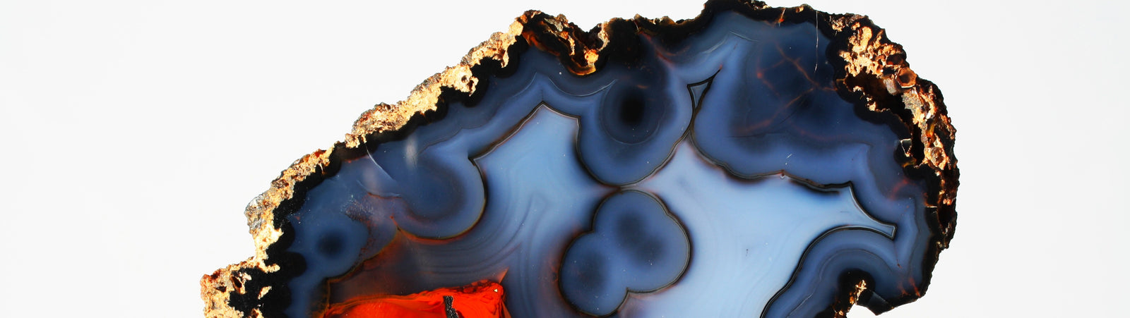 Red Fox Agate geode, metaphysical crystal for meditation, energy work, and inner clarity