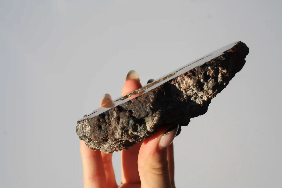 Rare Fire Fox Agate Geode Pair