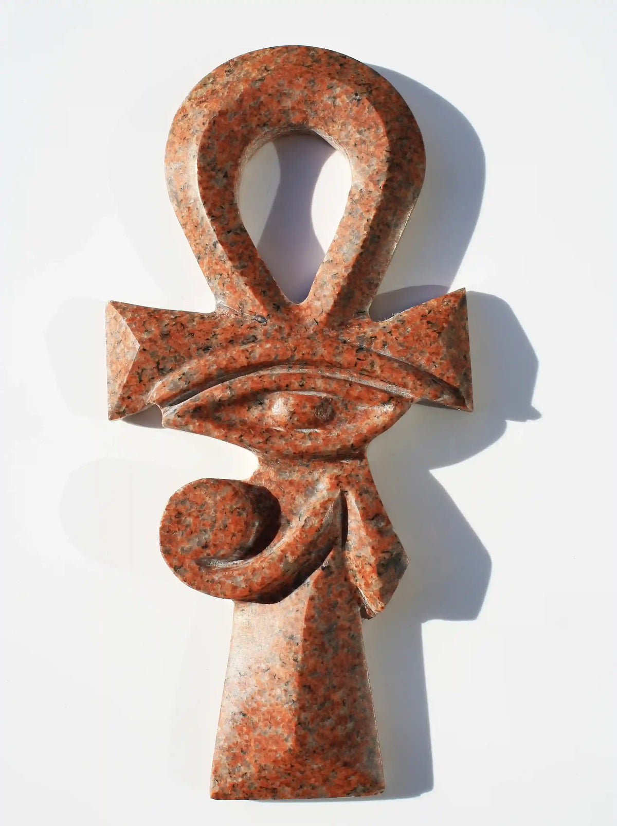 Egyptian Temple Stone, Ankh, Ankh carving, Ankh statue, Egyptian ankh, horus eye with ankh, Egyptian ankh with horus eye