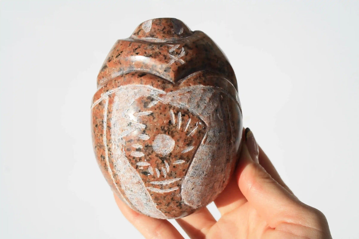 Scarab Beetle Carved from The Great Pyramid Stone