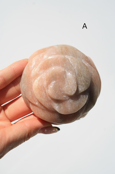 Authentic Isis Goddess Temple Stone Carved Rose from Egypt