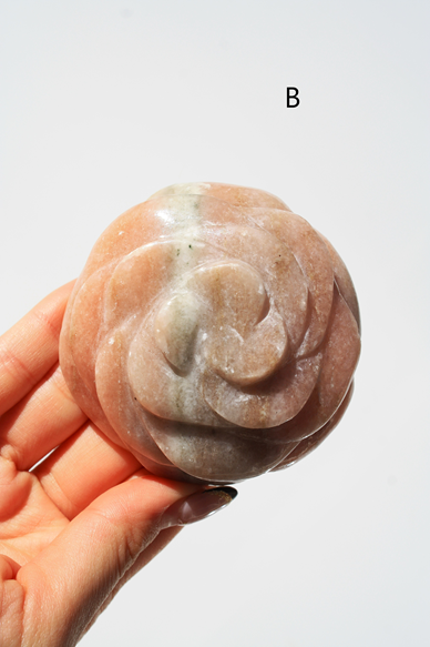 Authentic Isis Goddess Temple Stone Carved Rose from Egypt