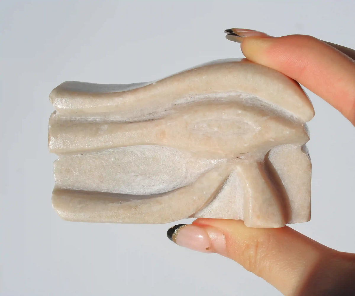Authentic Isis Goddess Temple Stone Horus Eye from Egypt