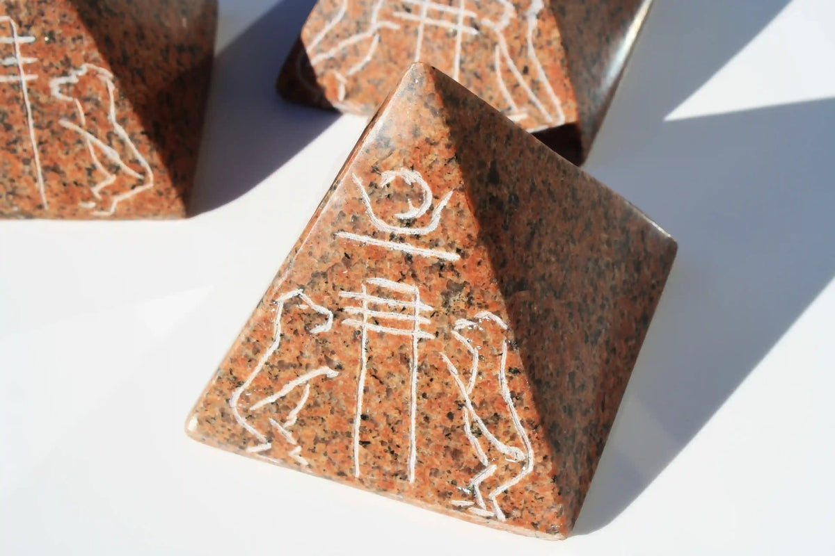 Egyptian pyramid, Egyptian temple stone, Egyptian tomb stone, carved Egyptian pyramid, Egyptian pyramid stone, Egypt stones, crystals from Egypt 