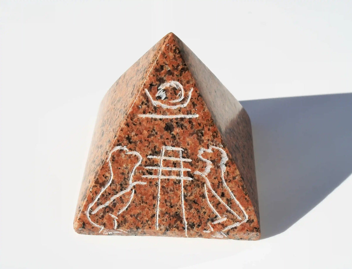 Egyptian pyramid, Egyptian temple stone, Egyptian tomb stone, carved Egyptian pyramid, Egyptian pyramid stone, Egypt stones, crystals from Egypt 