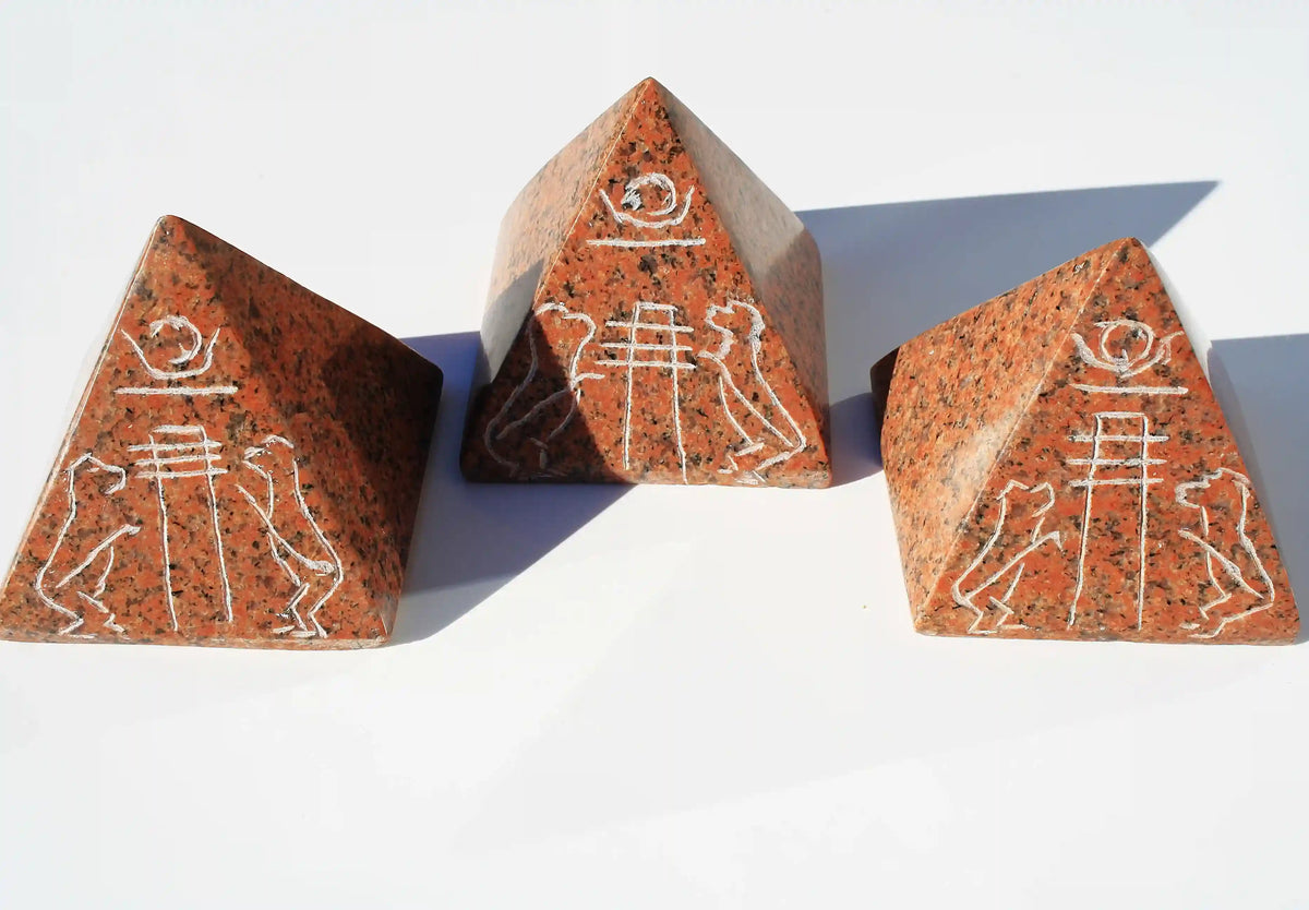 Pyramid carved from The Great Pyramid Stone