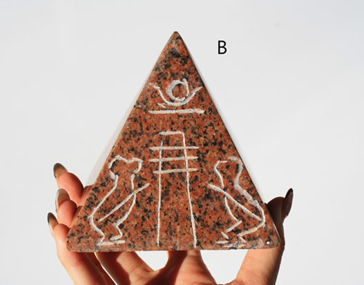 Pyramid carved from The Great Pyramid Stone