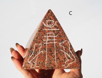 Pyramid carved from The Great Pyramid Stone