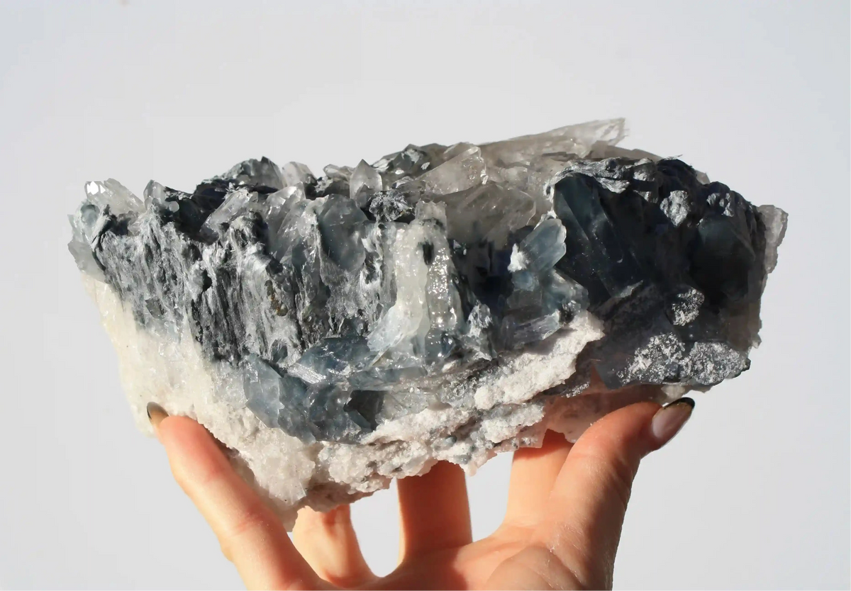 Blue Tara quartz, blue tara cluster, blue tara inclusion crystal , blue inclusion quartz, tara cluster, crystal tara cluster, Canadian crystal shop, blue quartz cluster 