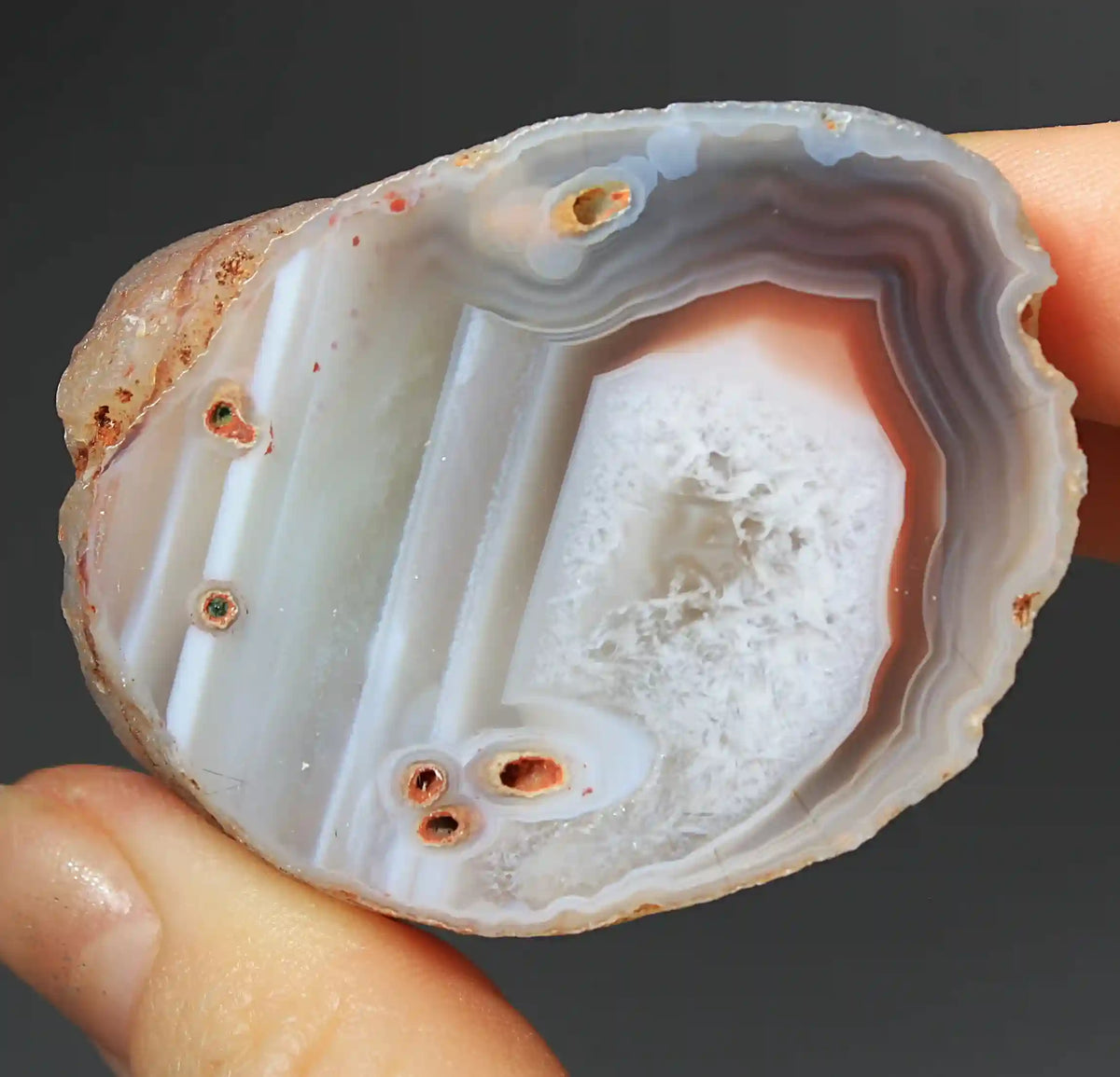 Unique Swazi Agate Pair with Banding