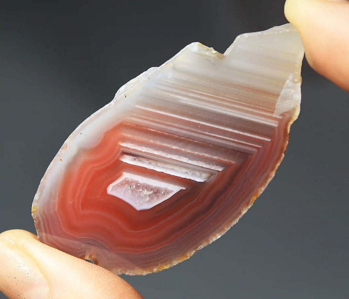 Pink Swazi Agate Pair with Banding