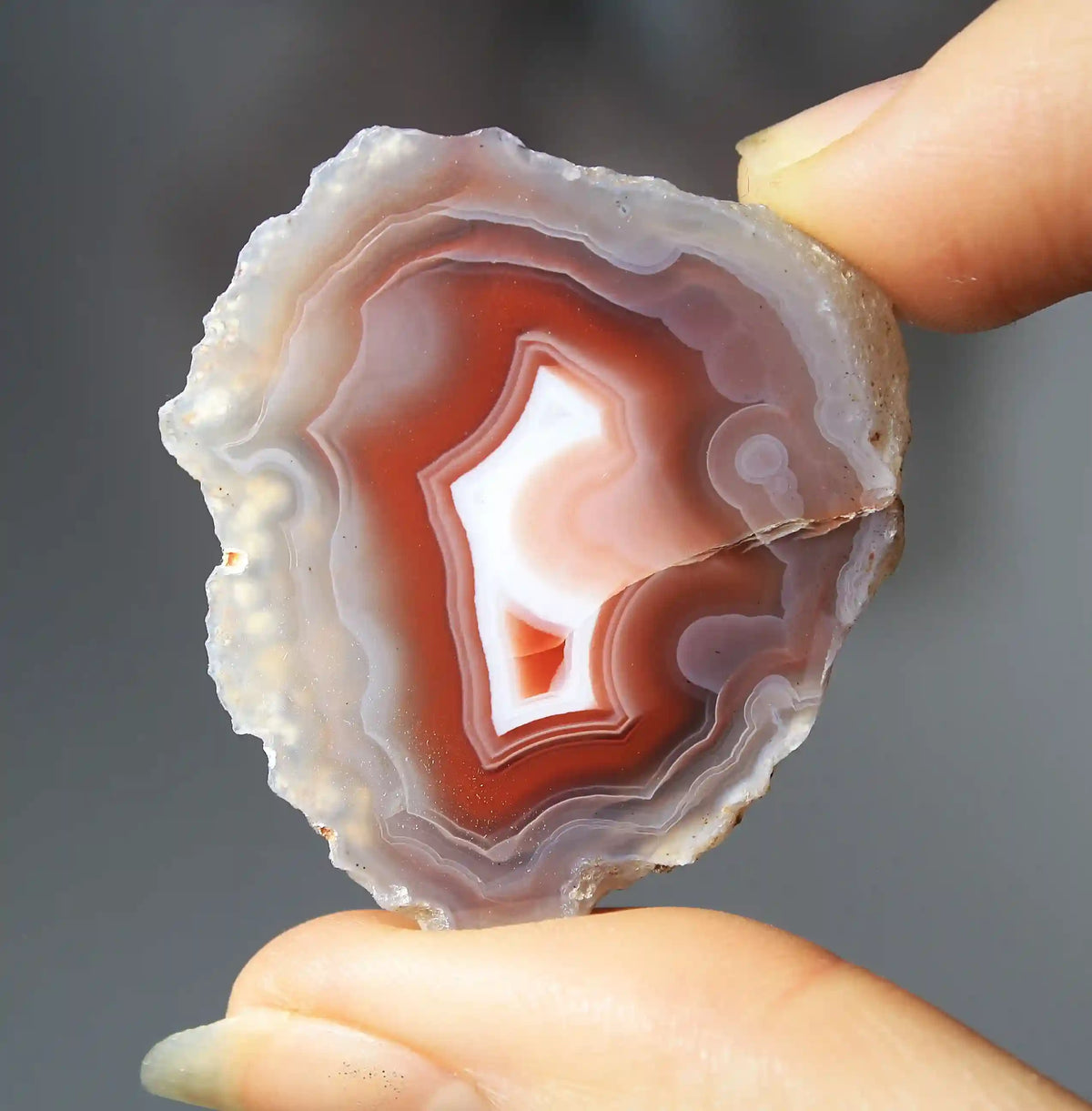 Swazi Agate Pair with Red Banding