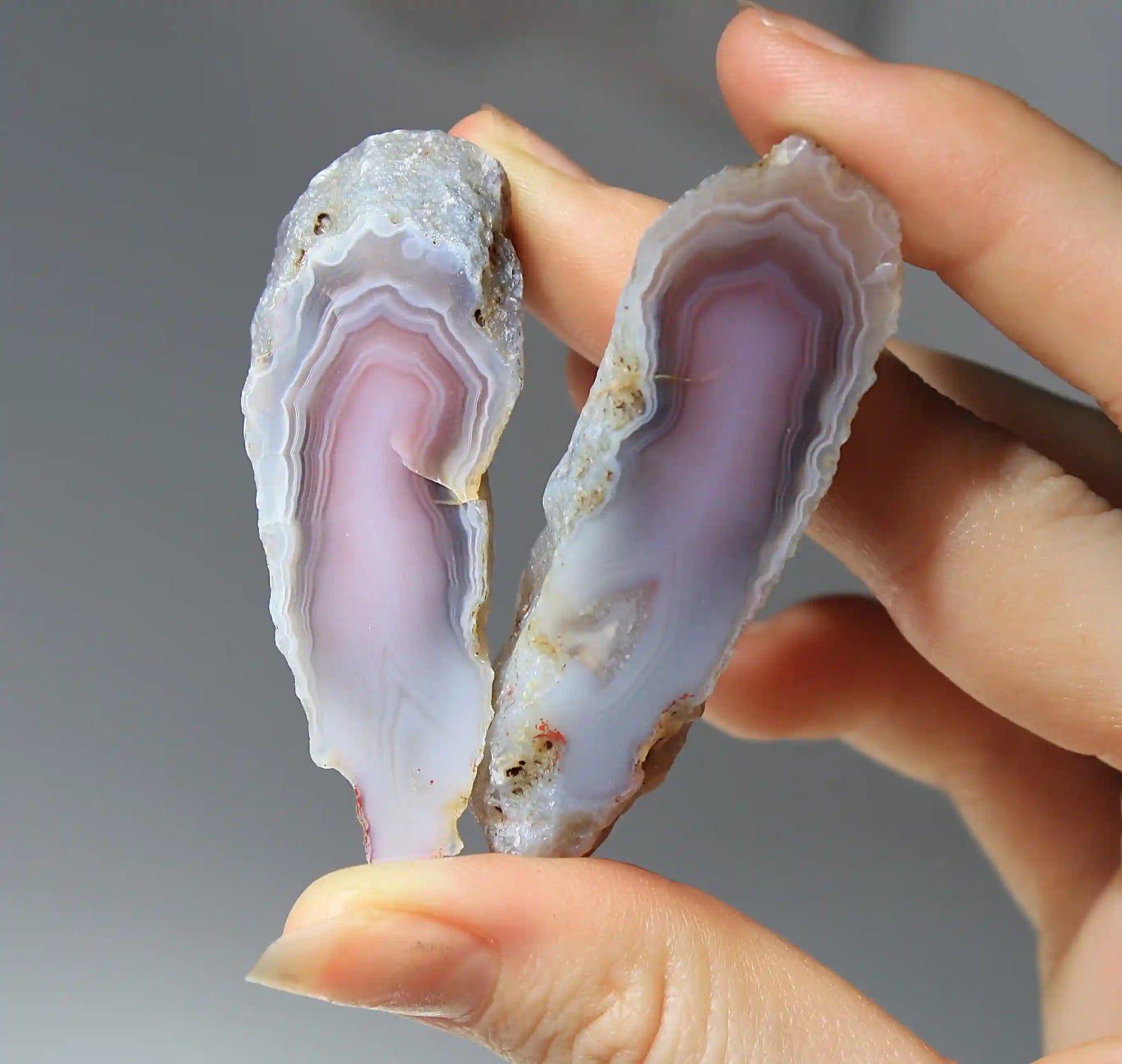 Swazi agate, agate pairs, swazi agate pair, orange swazi agate, white swazi agate, pink swazi agate, purple swazi agate, collectors swazi agate 