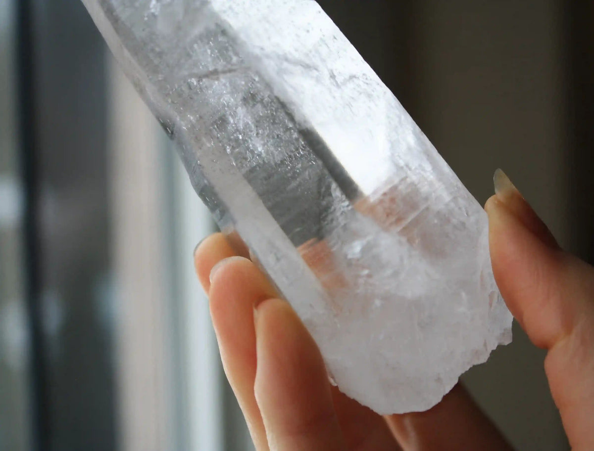 Unpolished Lemurian Seed Quartz
