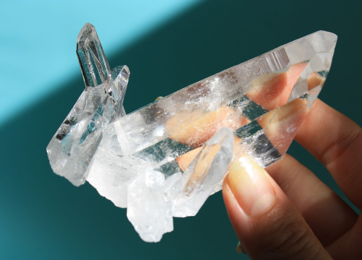 Zeca de souza quartz cluster from Canadian crystal store