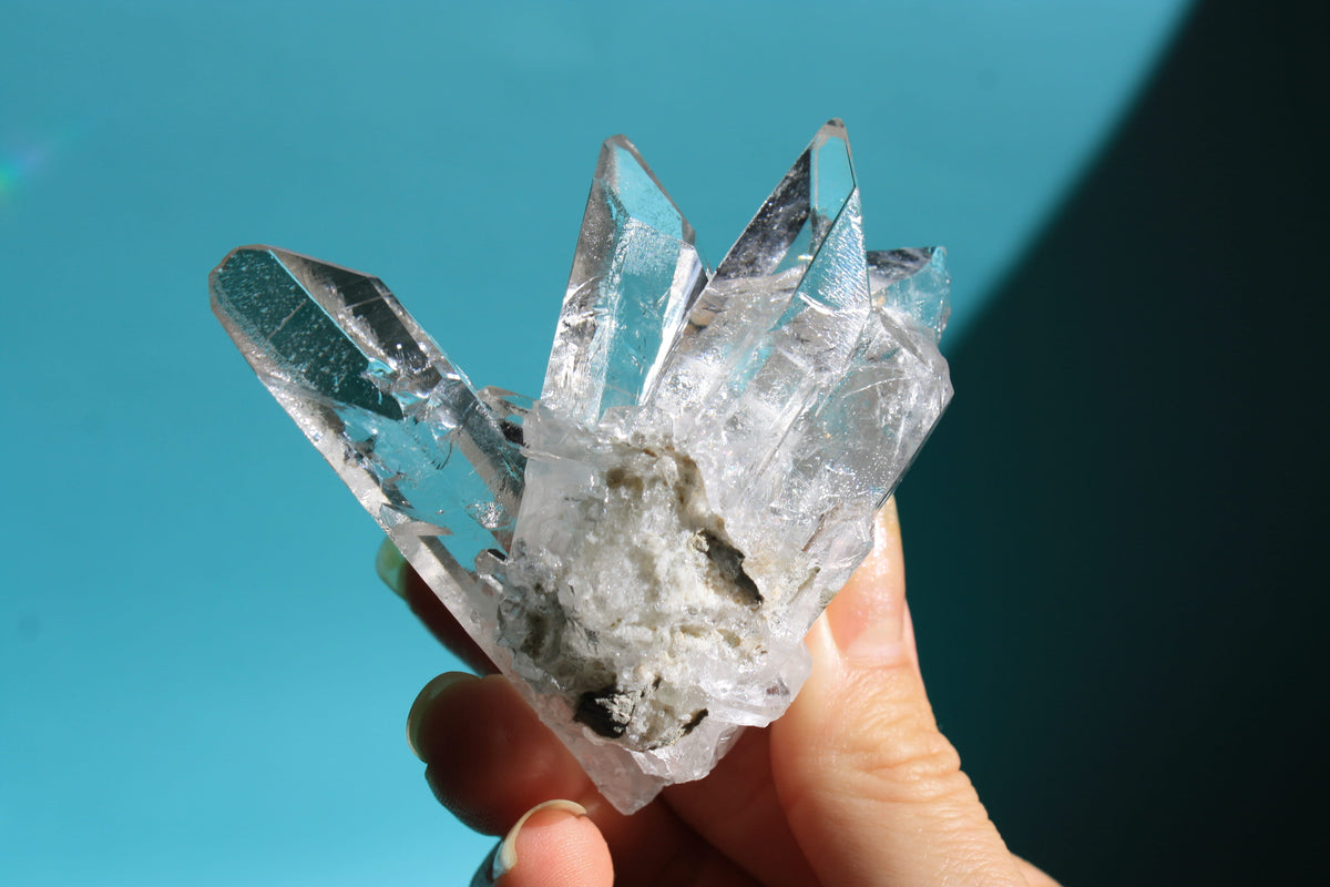 Zeca de souza quartz cluster from Canadian crystal store
