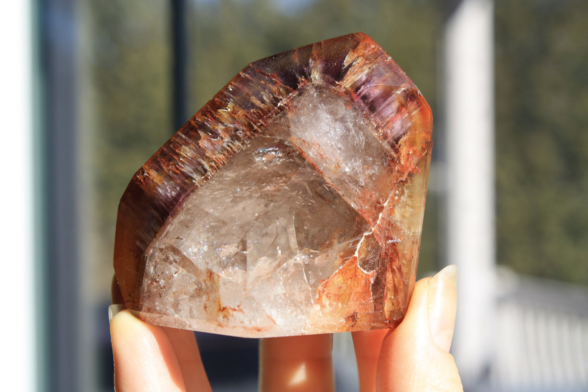 Lemurian seed quartz, lemurian crystal , lemura crystal, authentic lemurian seed, quartz, red dreamcoat lemurian, dreamcoat lemurian, amethyst, rutile quartz