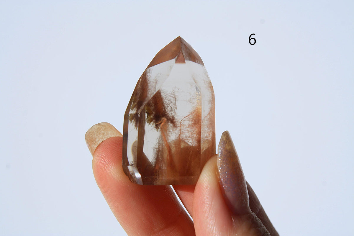 Rare Red Amphibole Towers from Bahia, Brazil | POWERFUL Angelic Communication | Amphibole Quartz | Angel Hair Quartz | Angel Wing