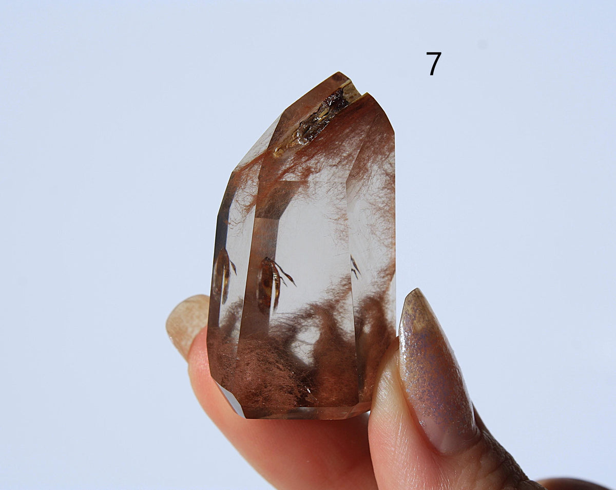Rare Red Amphibole Towers from Bahia, Brazil | POWERFUL Angelic Communication | Amphibole Quartz | Angel Hair Quartz | Angel Wing