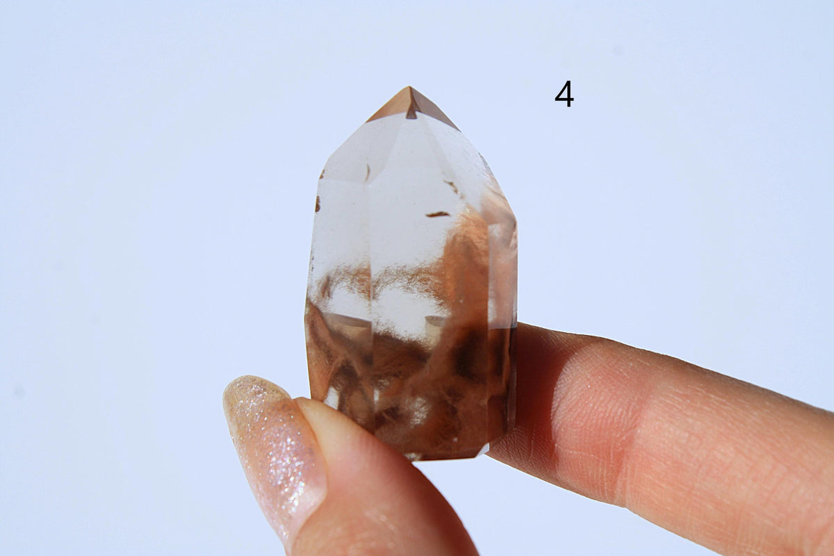 Rare Red Amphibole Towers from Bahia, Brazil | POWERFUL Angelic Communication | Amphibole Quartz | Angel Hair Quartz | Angel Wing